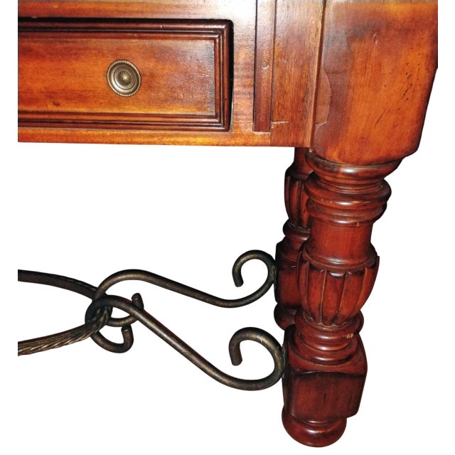 Stunning Console Table by Hickory White Furniture Combines Timeless Spanish Colonial With Versatile Modern Utility. For Sale - Image 9 of 12