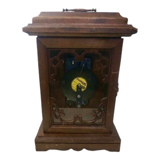 Vintage Thorens Swiss Disc Music Box Cabinet – Project Piece With 30 Discs For Sale