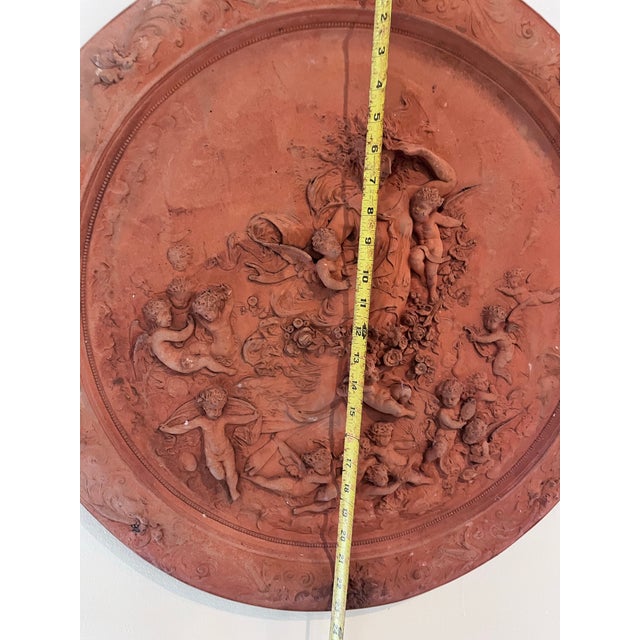 Italian Neoclassical Terracotta Relief Plaque of the Goddess Flora, Circa 1910 For Sale - Image 4 of 12