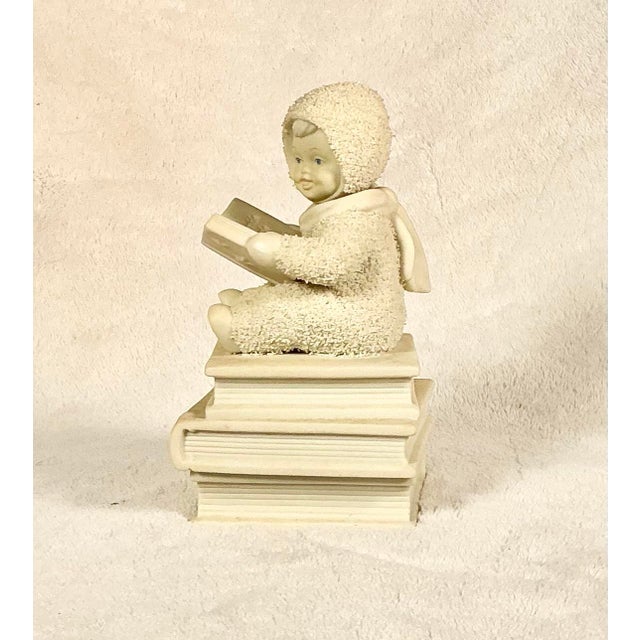 1990s Vintage Dept 56 Snowbabies "Once Upon a Time" Musical Figurine Boxed 1996 Retired For Sale - Image 5 of 12