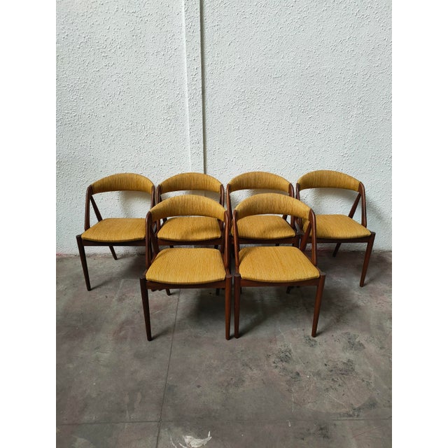 Wood Vintage Danish Chairs by Sillas Kristiansen, 1970, Set of 6 For Sale - Image 7 of 9