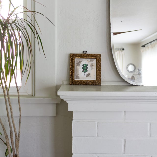Contemporary Small Original Signed Painting of Martini Olives in Italian Giltwood Frame For Sale - Image 3 of 8