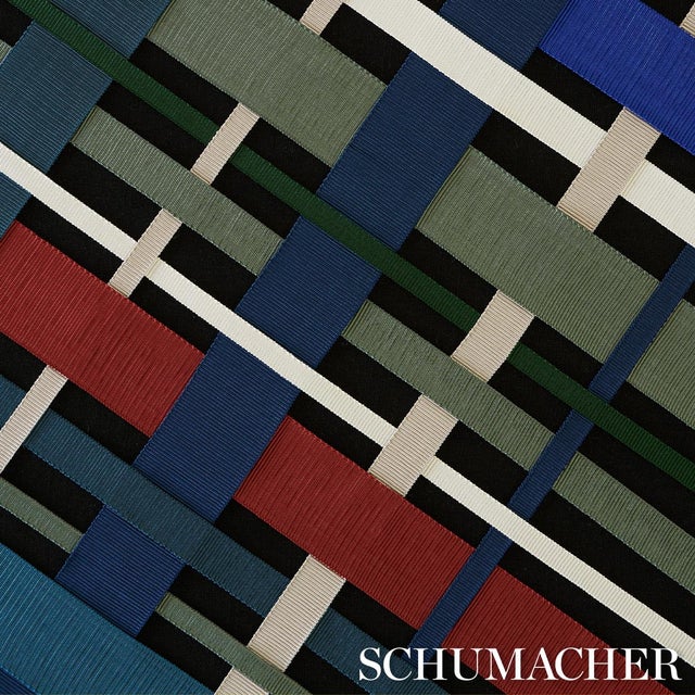 Schumacher SAMPLE - Schumacher Wide Faille Tape In Flame For Sale - Image 4 of 4