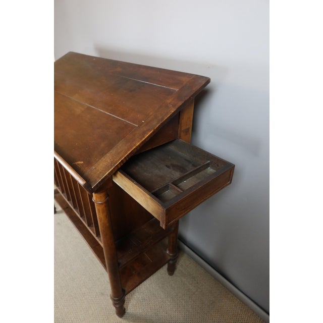 Walnut Writing Desk, 19th Century For Sale - Image 9 of 12