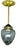 Brass and Glass Pendant Lamp, 1890s For Sale