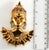 Abstract Vintage Reinad Asian Princess Fur Clip Brooch Gold Plated Purple Rhinestones Pin For Sale - Image 3 of 4
