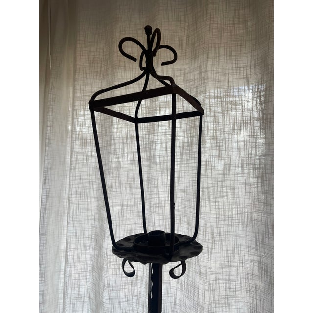 Early 20th Century American Torcheres in a Burnished Brown Steel For Sale - Image 4 of 8