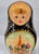 Late 20th Century Vintage Hand-Painted Russian Matryoshka Nesting Dolls, 5-Piece Moscow Landmark Set, Black Lacquer & Gold For Sale - Image 5 of 13