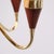 Brown 5-Arm Chandelier in Brass and Teak with Opal Glass by Bent Karlby for Lyfa 1960s For Sale - Image 8 of 13
