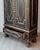 18th Century Baroque Two-Part Cabinet with Black Finish and Blue Interior For Sale - Image 17 of 17
