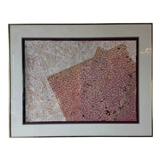 Harris G. Strong Lithography and Mixed Media on Paper Expressionist Painting, Framed For Sale