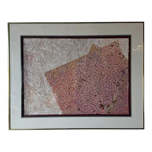 Harris G. Strong Lithography and Mixed Media on Paper Expressionist Painting, Framed