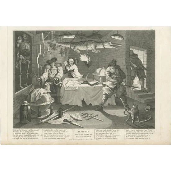 Cook, Hudibras Confronts Sidrophel and Whacum, 1802, Paper For Sale