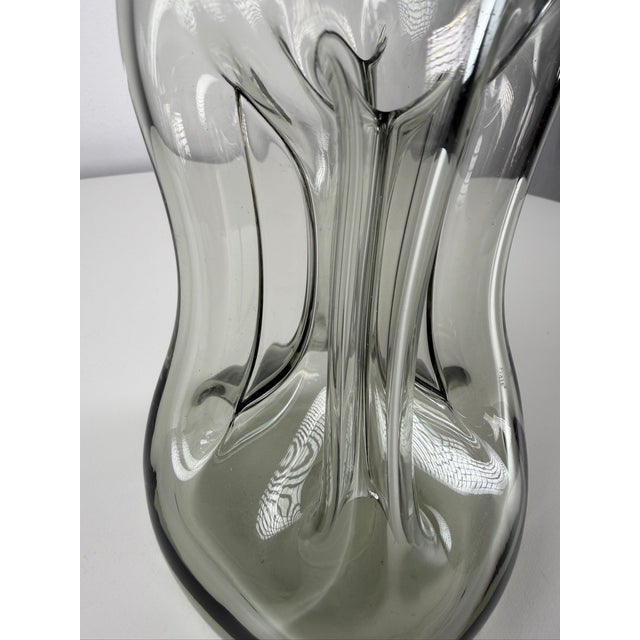 Mid-Century Modern Danish Kluk Kluk Decanter in Smoked Glass from Holmegaard, 1970s For Sale - Image 3 of 6