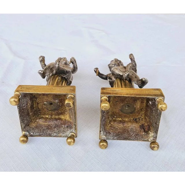 Bronze Putti Pair, 1830, Set of 2 For Sale - Image 4 of 11