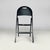 Italian mid-century modern black folding chair Tric Castiglioni Bonacina, 1960s Folding chair mod. Tric entirely in black...