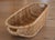 Wood Large Vintage Boat-Shaped Wicker Rattan Basket With Handles For Sale - Image 7 of 14