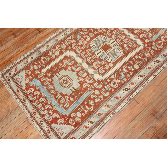A high decorative early 20th-century Malayer Scatter Size runner Measures: 3' x 6'1''.