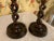 English Victorian Oak & Brass Open Barley Twist Candlesticks Pair For Sale - Image 4 of 12