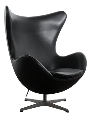 Egg Chair with Matching Foot Rest with 4 Star Polished Aluminium Base and Tilt Mechanism by Arne Jacobsen for Fritz Hansen, 2005