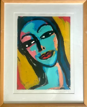 Christine Haberstock — Untitled Monoprint #2, 1996