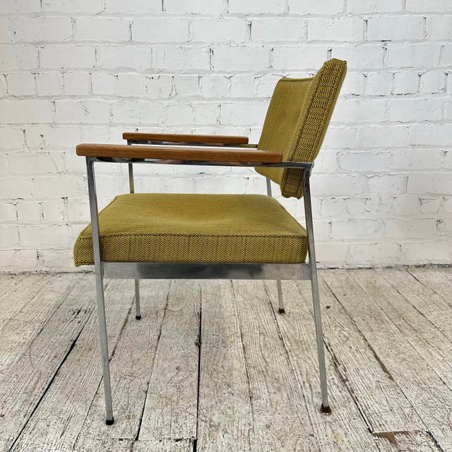 Mid-Century Modern Mid Century Modern Robert John Stainless Steel Armchair For Sale - Image 3 of 12