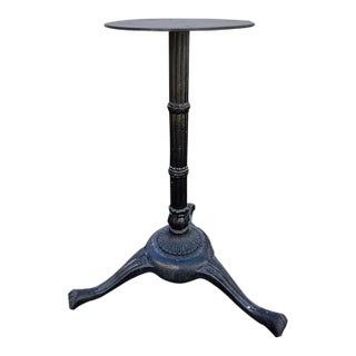 Late 20th Century Neoclassical Revival Cast-Iron Tripod Table Base For Sale