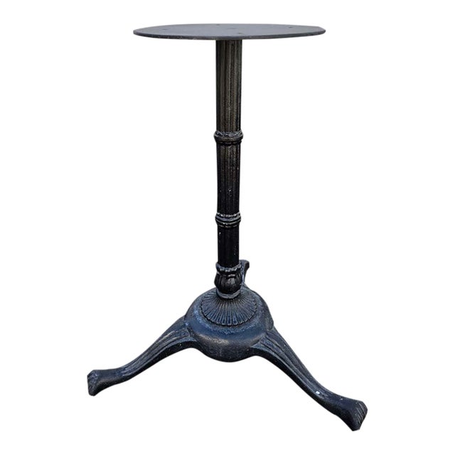 Late 20th Century Neoclassical Revival Cast-Iron Tripod Table Base For Sale