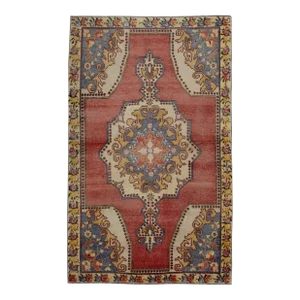 Vintage Turkish Rug 4'7" x 7'4"