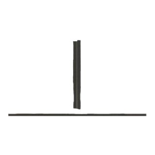 1986 Igor Gitlin 'Arranged Lines' Minimalism Black & White Israel Mixed Media For Sale