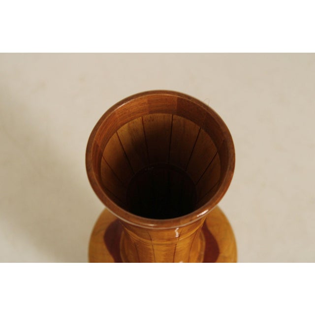Philip M. Jacoby Set of Three Handcrafted Wood Vases For Sale - Image 4 of 18