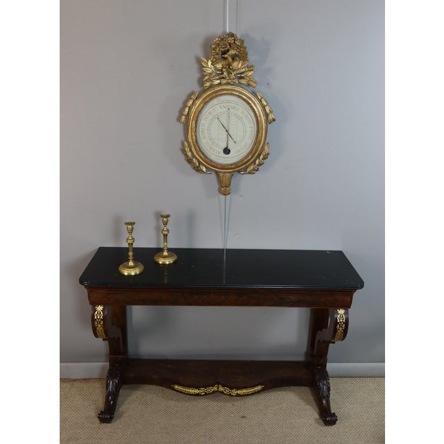 Maroon Large Antique Console Table, 1800s For Sale - Image 8 of 16
