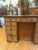 Early 20th Century Antique Pine 11 Drawer Kneehole Desk With Matching Wooden Knobs For Sale - Image 5 of 11