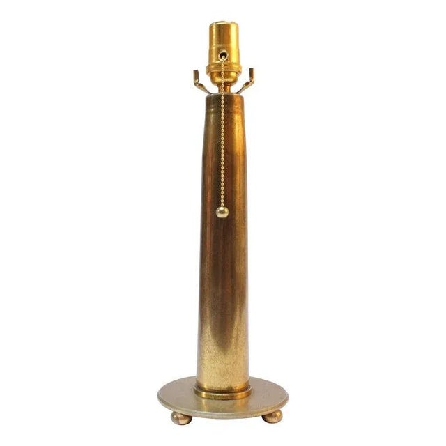 Vintage Brass Artillery Shell Trench Art Table Lamp For Sale - Image 13 of 13