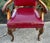 Traditional Carved Wood Library Chair Vintage English Regency Style 40s For Sale - Image 3 of 12