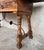 Brown Early 20th Spanish Console Fold Out Table With Iron Stretcher and Two Drawers For Sale - Image 8 of 13