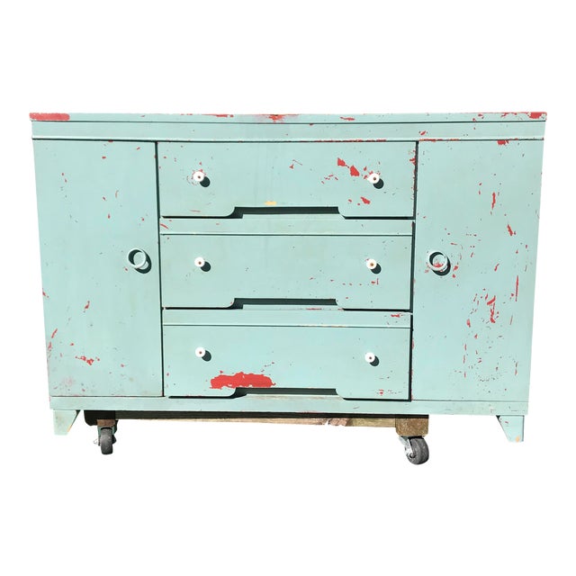 Antique Pine Kitchen Cupboard With Out Wheels Chairish