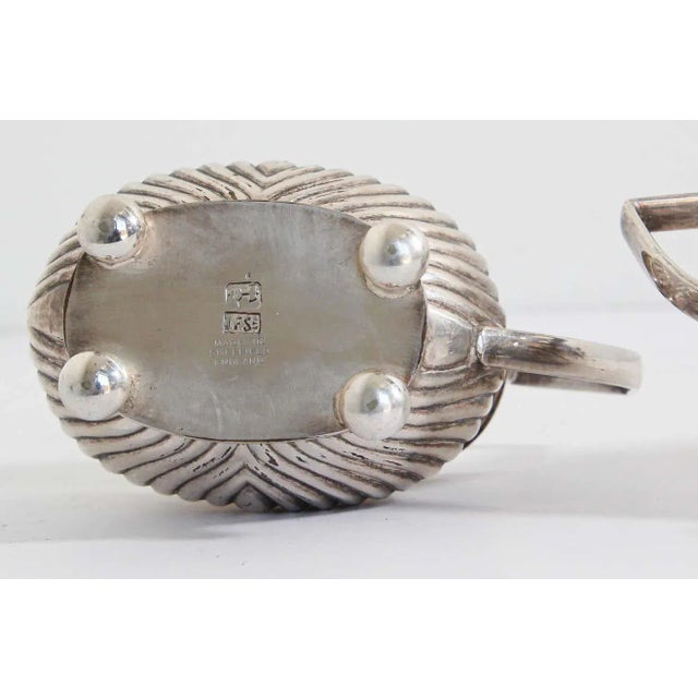 Metal Vintage Sheffield Silverplate Tea Set - Set of 3 For Sale - Image 7 of 13