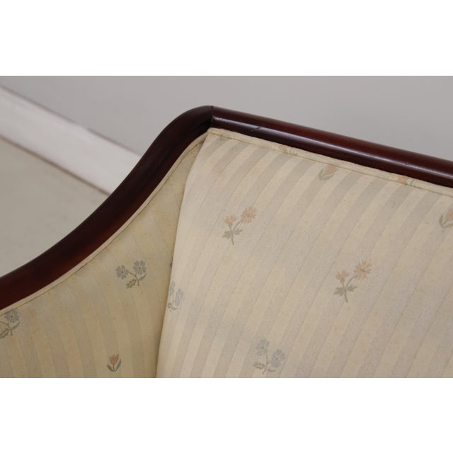 Laine Sheraton Style Mahogany Settee Loveseat For Sale - Image 11 of 18