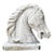 Vintage Cement Equestrian Bust For Sale