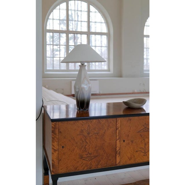 Art Nouveau Ceramic Table Lamp from Rörstrand Sweden, 1900s For Sale - Image 5 of 16