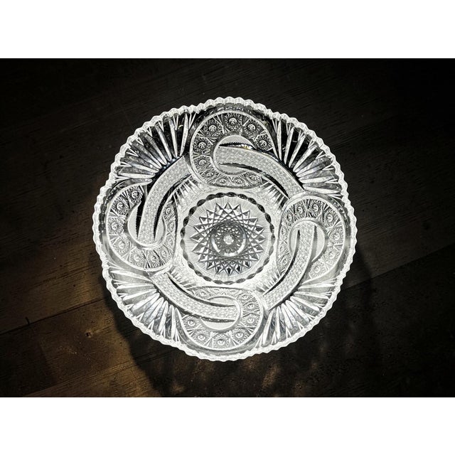 Bohemia Crystal Centerpiece, 1980s For Sale - Image 10 of 14