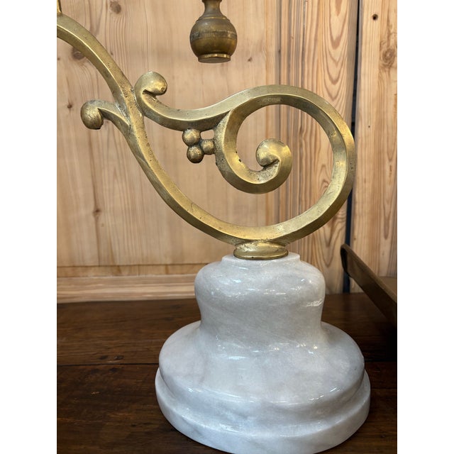 Brass P Quindici 19th Century Chilog Brass and Marble Balance Scale For Sale - Image 8 of 11
