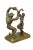 Mexican Vintage Mexican Folk Art Salsa Dancers Brass Figurine Sculpture Onyx Base 7" For Sale - Image 3 of 12