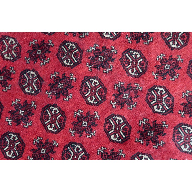 1920s, Antique Afghan Ersari Handmade Rug 6.8' X 9.4' For Sale In New York - Image 6 of 18