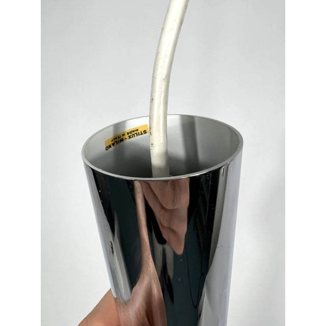 Chrome Pendant Lamps from Stilux Milano, 1970s, Set of 2 For Sale - Image 7 of 12