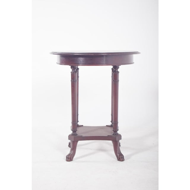 English Round Wood Coffee Table, 1890s For Sale - Image 9 of 9