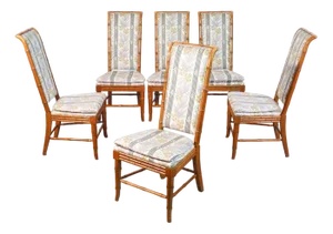 Hollywood Regency Beech Chairs