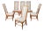 Hollywood Regency Beech Chairs, Set of 6 For Sale