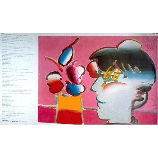 Pop Art Artist With Flowers, Peter Max, Poster For Sale - Image 3 of 3